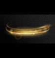 magic golden dynamic lights vector image vector image