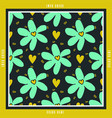 floral pattern scarf bandana designs vector image vector image