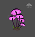 icon of purple fantasy mushroom game asset vector image vector image