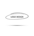 logo design hand drawn circle doodle vector image