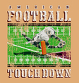 touchdown football rules vector image vector image