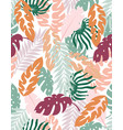 creative floral background tropical vector image