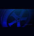 mag car wheel background abstract blue car wheel vector image