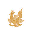 thai traditional tattoo painting vector image