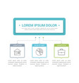 infographic template with 3 elements vector image vector image