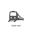 train icon simple flat style vector image