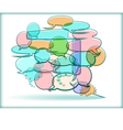 word balloon jumble vector image