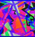 bright neon graffiti pattern with grunge effect vector image