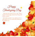 thanksgiving day greeting card vector image