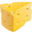 cheese wedge vector image vector image