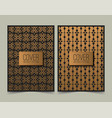 luxury abstract line pattern cover vector image vector image