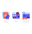 access and identification cards concept vector image vector image