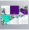 brochure design 1595 vector image