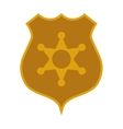 police badge icon vector image