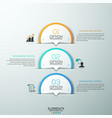 modern infographics options banner vector image