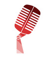old microphone icon vector image