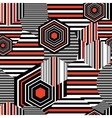 seamless bright geometric pattern vector image