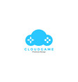 joystick with cloud blue logo symbol icon graphic vector image