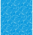 seamless wave background of doodle drawn vector image
