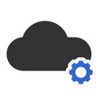 cloud setting icon design vector image vector image