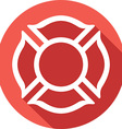 fire fighters maltese cross symbol icon vector image vector image