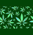 marijuana leaves seamless pattern cannabis vector image vector image