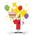 birthday celebration cartoon vector image