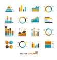 infographic set elements graph diagrams vector image