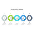 modern infographic template vector image vector image