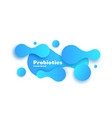 probiotics bacteria design vector image vector image
