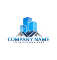 real estate logo template vector image vector image
