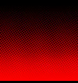 red halftone on black background vector image