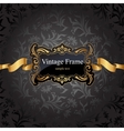 vintage gold frame vector image vector image