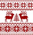 christmas norwegian pattern vector image