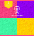 line day of the dead patterns vector image vector image