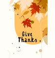 trendy abstract thanksgiving template good vector image