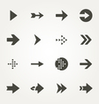 arrow sign icon set vector image
