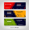 colorful abstract corporate business banner vector image vector image