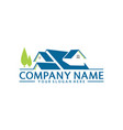 real estate logo template vector image vector image