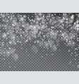 abstract christmas snowflakes vector image