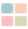 classic frame set vector image vector image