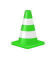 green traffic cone vector image