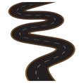 winding road vector image