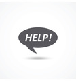 help icon vector image vector image