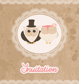 wedding invitation vector image vector image