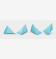 blue packaging for branding products sampler vector image vector image