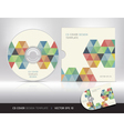 cd cover design template vector image vector image