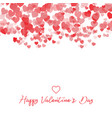 decorative valentines day heart background vector image