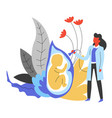 medicine doctor gynecologist and pregnancy vector image