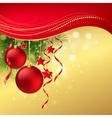 christmas greeting card vector image